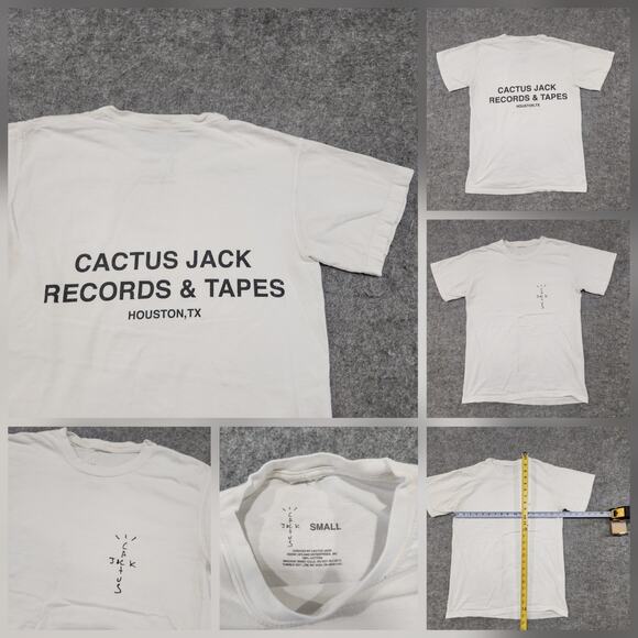 Travis Scott Cactus Jack Records & And Tapes Houston Texas Mens S Small T Shirt